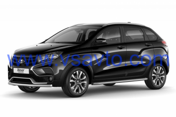 Защита порогов с алюм. площадкой Ø51мм (НПС) LADA XRay Cross 2018- (LXC220302)