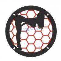 Грили двухслойные для динамиков VS-AVTO Девушка красные