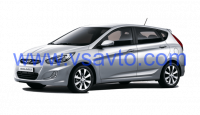 Полномасштабные коврики EVA на Hyundai Solaris I хетчбек 2011 — 2017