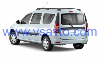 Защита порогов прямая Ø51мм ИСКРА Серебристый (ППК) LADA Largus 2012- (LLA330301)