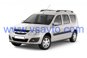Защита переднего бампера одинарная Ø51мм (ППК ШАГРЕНЬ Черный) LADA Largus 2012-20 (LLA330202)