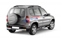 Рейлинги с попереч.проф.1,35 "Усиленный" (Черный, шагрень) CHEVROLET Niva 2002-2020/ LADA Niva 2020-/ LADA NIVA Travel 2021- (LNV551504)
