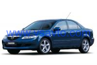 Полномасштабные коврики EVA на Mazda 6 I (GG) лифтбек 2002-2008