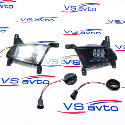 Противотуманные фары LED Лада Приора 2 (двухрежимные белый/желтый)