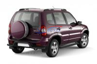 Защита порогов с алюм. площадкой Ø51мм ШАГРЕНЬ (ППК) CHEVROLET Niva 2009-2020/ LADA Niva 2020-/ LADA Niva Travel 2021- (LNV330302)