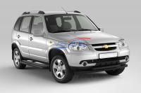 Защита порогов с алюм. фигурной площадкой Ø63мм ШАГРЕНЬ (ППК) CHEVROLET Niva 2009-2020/ LADA Niva 2020-/ LADA Niva Travel 2021- (LNV330304)