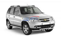 Защита порогов вогнутая Ø76мм (НПС) CHEVROLET Niva 2009-2020/ LADA Niva 2020-/ LADA Niva Travel 2021- (LNV220302)