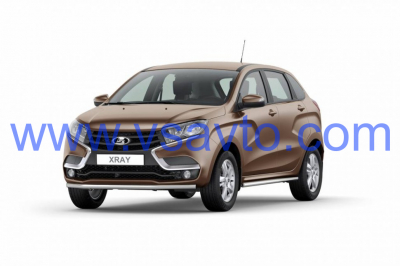 Защита переднего бампера одинарная Ø51мм (НПС) Lada X-Ray 2016- (LXR220202)