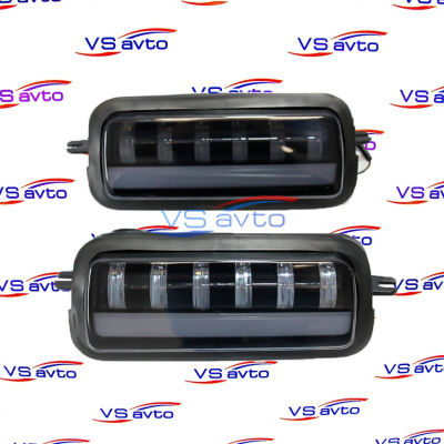 Подфарники диодные 6 линз (тонированные) Лада 4х4, Urban