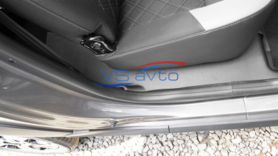 Накладки на ковролин задние (2 шт) Лада Ларгус 5/7 мест (2021 -)