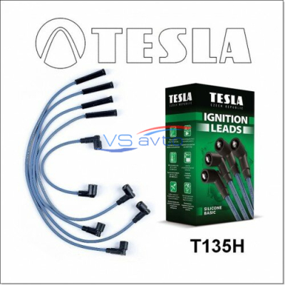 Провода высоковольтные зажигания "Tesla" (T135H, полусиликон) ВАЗ 2108